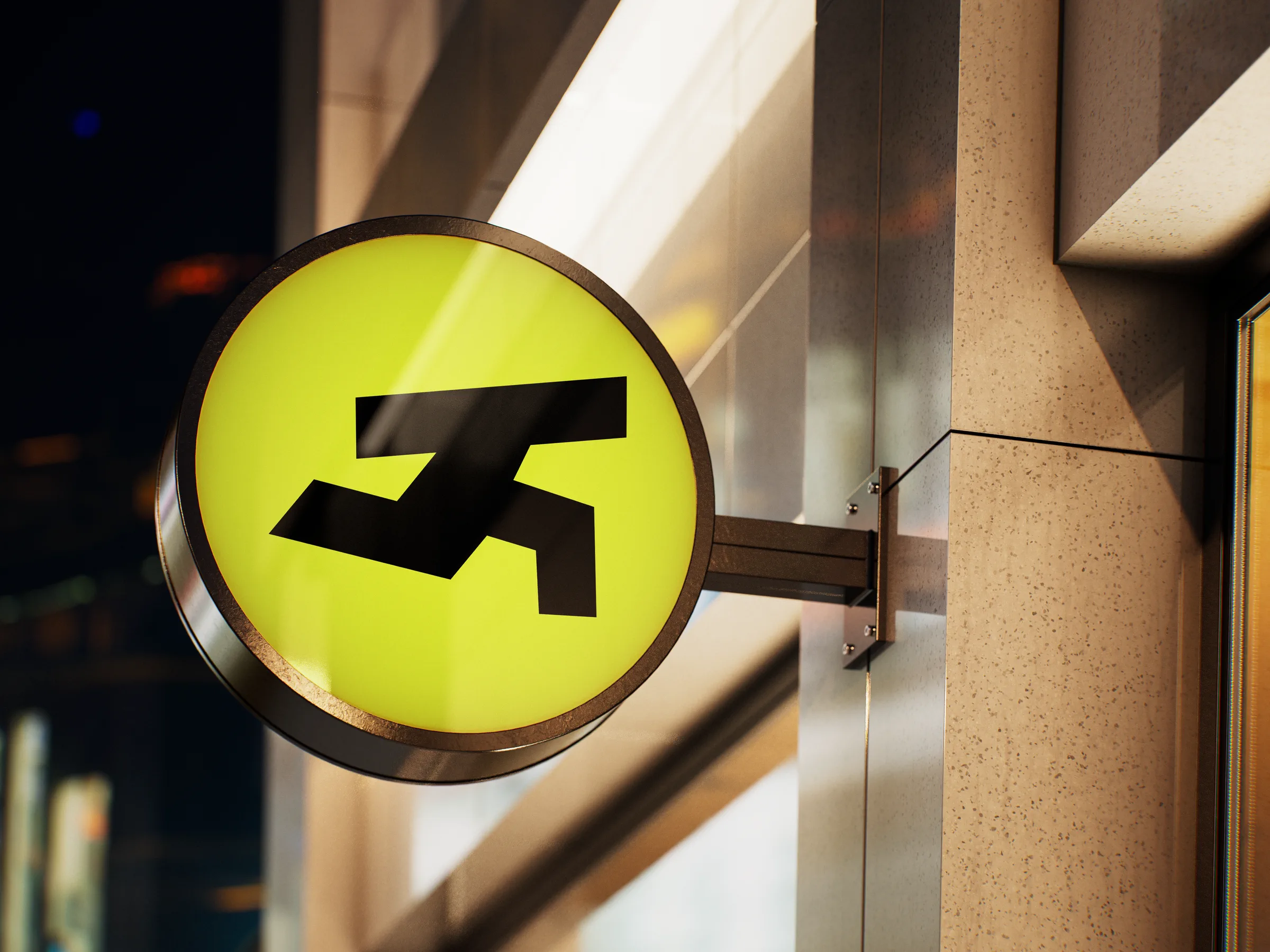 Signboard at night