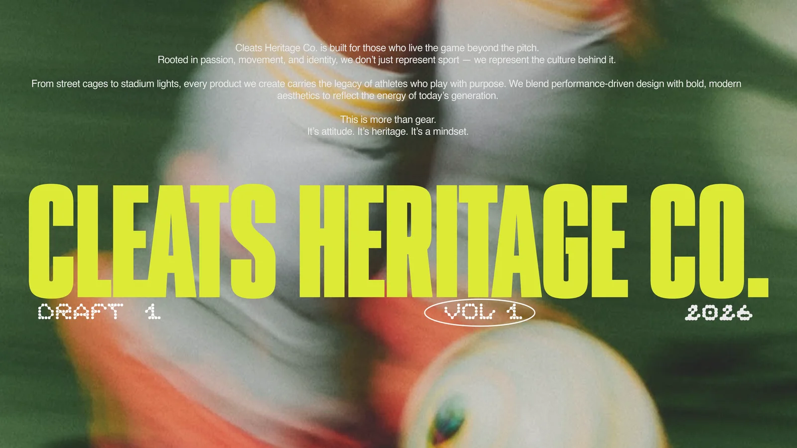Cleats Heritage Co. — cover